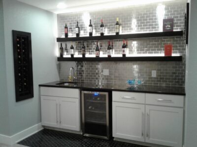 home bar Basement Finishing Services Des Moines, Iowa